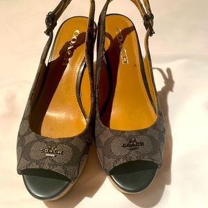 Coach Ferry Wedge Shoes size 6